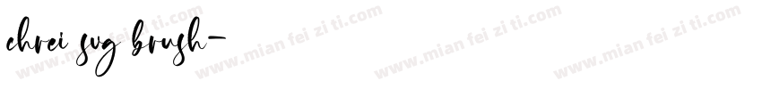 chrei svg brush字体转换